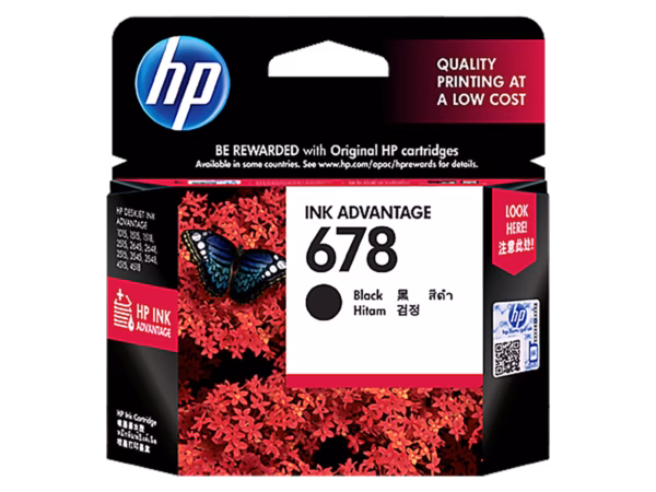 HP 678 Black Original Ink Advantage Cartridge