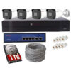CP Plus 4-Camera Full HD CCTV Kit with NVR, PoE, 1TB HDD & 100m Cable – Complete Security Solution